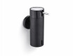 Dispenser til flydende sæbe 0,15 l / mat sort / sort pumpe + poleret stål