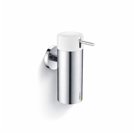 Dispenser til flydende sæbe 0,15 l / poleret stål / hvid pumpe + poleret stål #1