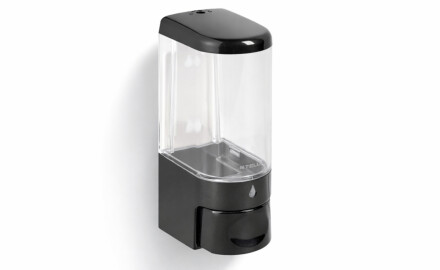 Dispenser til flydende sæbe 0,25 l / ABS, sort højglans