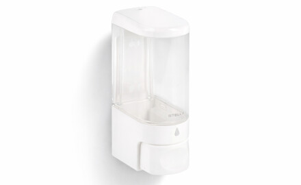 Dispenser til flydende sæbe 0,25 l / ABS, hvid højglans