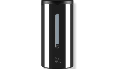 Automatisk berøringsfri dispenser til flydende sæbe/desinfektionsgel, 0,7 l / sort højglans