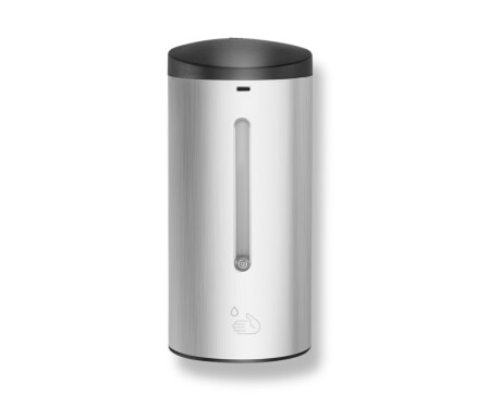 Automatisk berøringsfri dispenser til flydende sæbe/desinfektionsgel, 0,7 l / satin