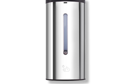 Automatisk berøringsfri dispenser til flydende sæbe/desinfektionsgel, 0,7 l / blank stål