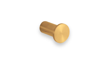 Enkelt håndklædekrog / børstet guld