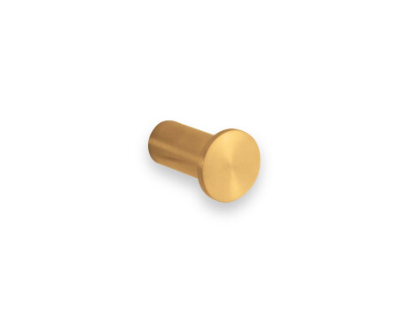 Enkelt håndklædekrog / børstet guld