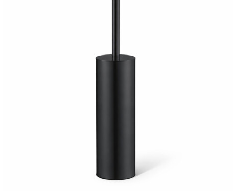 Fritstående, selvcentrerende toiletbørste / mat sort