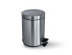 STANDARD rund fodtrædskurv, 3 L, soft close / satineret stål