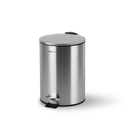 BUDGET rund fodtrædskurv, 3 L, soft close / rustfrit stål, satinfinish #1