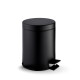 STANDARD rund skraldespand med fodpedal, 5 L, soft close / mat sort #1