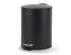 BUDGET rund fodtrædskurv, 5 L, soft close / mat sort stål