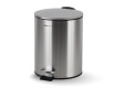 BUDGET rund fodbetjent skraldespand, 5 L, soft close / rustfrit stål, satinfinish