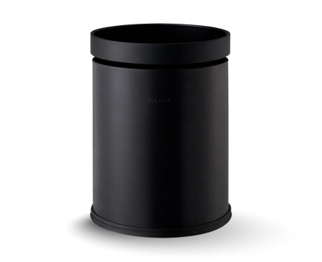 Åben skraldespand 10 L / mat sort