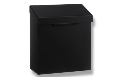 Beholder til hygiejneaffald, 4,5 l, R1-serien / rustfrit stål, mat sort