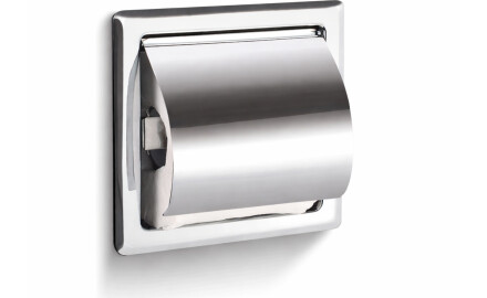 Toiletpapirholder / til indbygning / krom