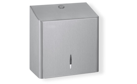 Firkantet holder til toiletruller med en maksimal diameter på 19 cm, R10-serien / børstet rustfrit stål