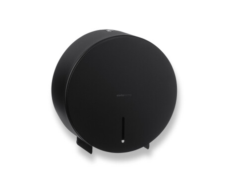 Rund holder til toiletruller med en maksimal diameter på 19 cm, serie R1 / rustfrit stål, mat sort