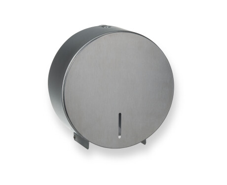 Rund holder til toiletruller med en maksimal diameter på 19 cm, R1-serien / børstet rustfrit stål
