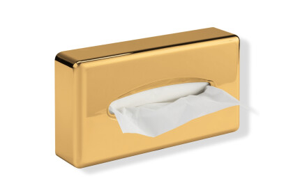 Dispenser til papirlommetørklæder / ABS, guldglans