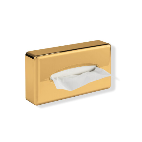 Dispenser til papirlommetørklæder / ABS, guldglans #1