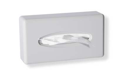 Dispenser til papirlommetørklæder / ABS, hvid, blank