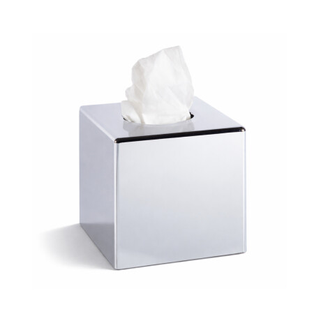 Dispenser til papirlommetørklæder – firkantet / ABS-krom #1