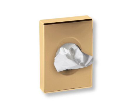 Dispenser til hygiejneposer / ABS, guldglans