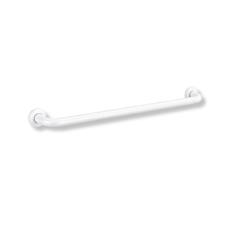 Støttehåndliste til personer med handicap, Ø32, lige, STANDARD – 80 cm / rustfrit stål, mat hvid #1