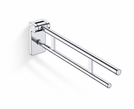 Støttehåndliste til personer med handicap, Ø32, vippbar, PREMIUM - 80 cm / poleret rustfrit stål