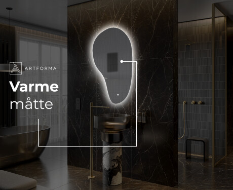 LED Badeværelses spejl med uregelmæssig form S221 #8