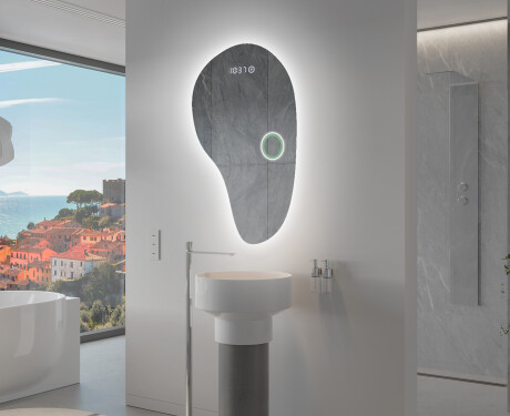 LED Badeværelses spejl med uregelmæssig form S221 #9