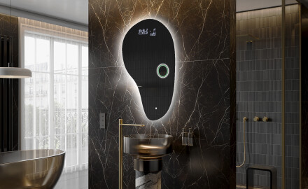 LED Badeværelses spejl med uregelmæssig form S221