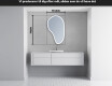 LED Badeværelses spejl med uregelmæssig form S222 #5