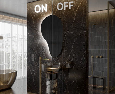 LED Badeværelses spejl med uregelmæssig form S222 #3