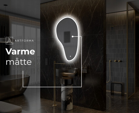 LED Badeværelses spejl med uregelmæssig form S222 #6