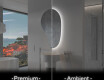 LED Badeværelses spejl med uregelmæssig form S223