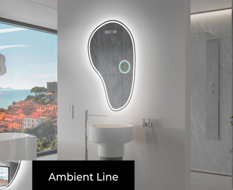 LED Badeværelses spejl med uregelmæssig form S223 #3