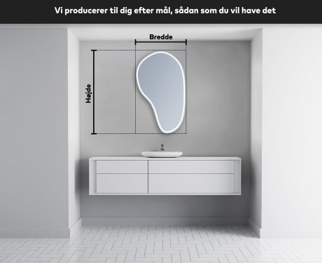 LED Badeværelses spejl med uregelmæssig form S223 #5