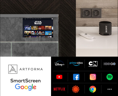 Smart spejlskab til badeværelse med LED - L02 sarah 66,5 x 72cm #5