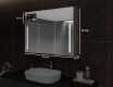 Smart spejlskab til badeværelse med LED - L02 sarah 100 x 72cm #3