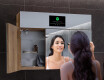 Smart spejlskab til badeværelse med LED - L02 sarah 100 x 72cm #8