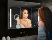 Spejlskab til badeværelse med LED - L02 Emily 100 x 72cm #9