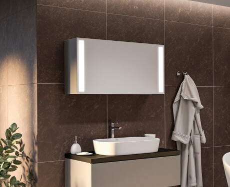 Spejlskab til badeværelse med LED Sofia 100 x 50cm