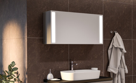 Spejlskab til badeværelse med LED Sofia 100 x 50cm