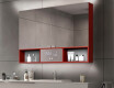 Et lille led-badeværelsesskab Emma - 2-dørs 100 x 72cm