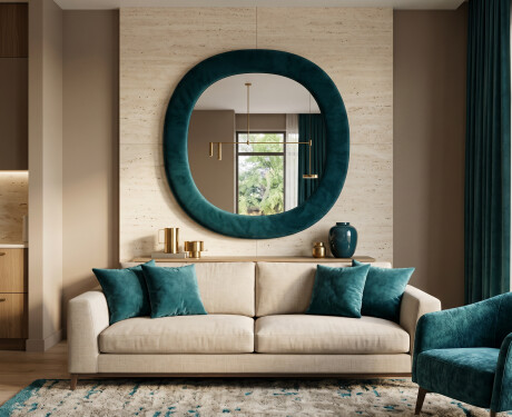 Designerpolstret spejl - Velora Arco