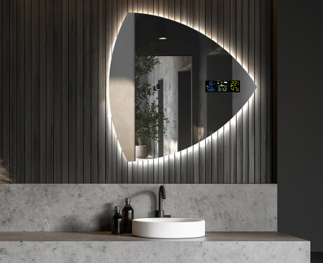 LED Badeværelses spejl med uregelmæssig form T221 #6