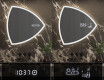 Dekorations vægspejl med LED lys T222 #7