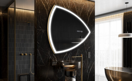 LED Badeværelses spejl med uregelmæssig form T222