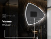 Dekorations vægspejl med LED lys T223 #8