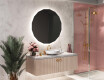 Rundt spejl til badeværelse med lys L112 #2